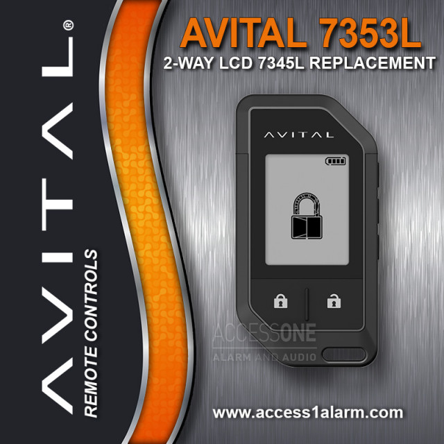 Avital 7353L LCD 2-Way Remote